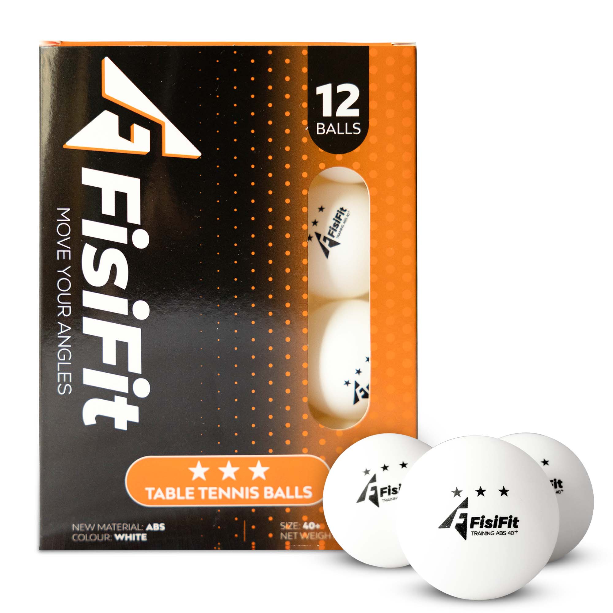 "Fisifit ABS 40+ Training, pelotas resistentes y de rebote uniforme para la práctica diaria."